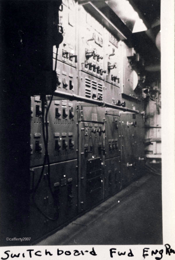 USS Dennis Switchboard Forward Engine Room
